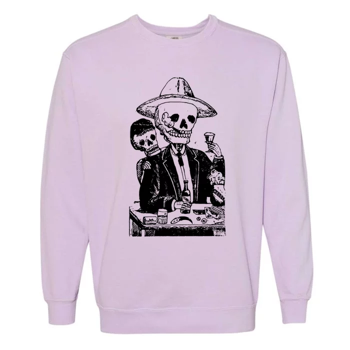 Alcoholic Skull Garment-Dyed Sweatshirt