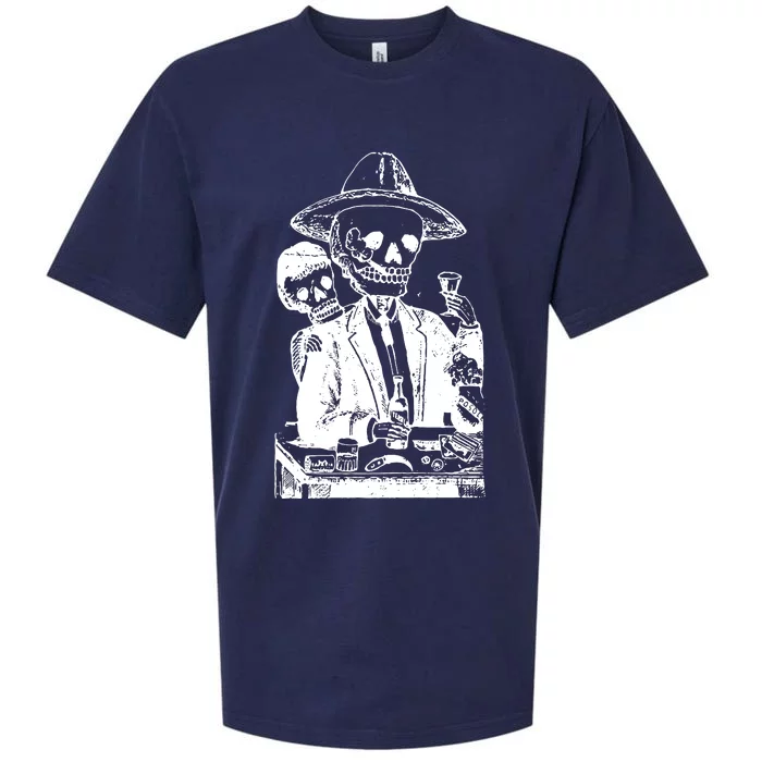 Alcoholic Skull Sueded Cloud Jersey T-Shirt