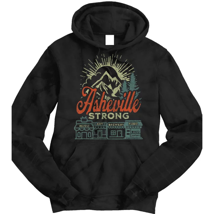 Asheville Strong Asheville North Carolina Tie Dye Hoodie