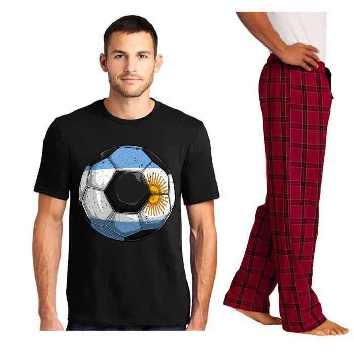 Argentina Soccer Argentina Flag Argentinian Boys Gift Pajama Set