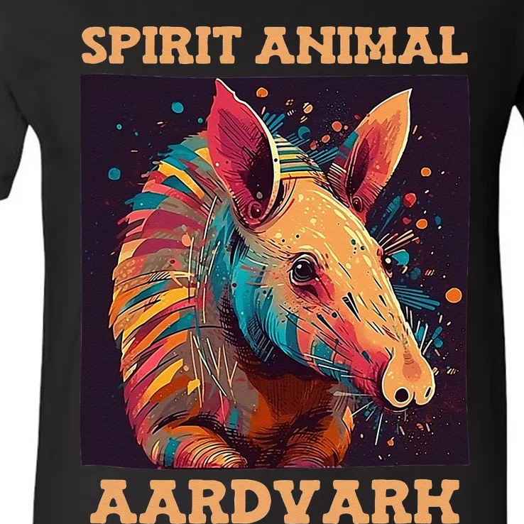 Aardvark Spirit Animal V-Neck T-Shirt