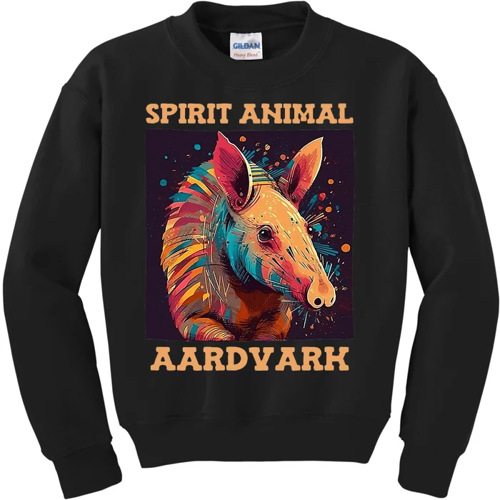 Aardvark Spirit Animal Kids Sweatshirt