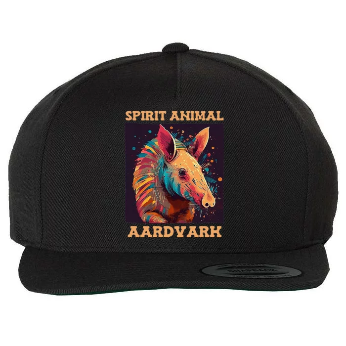 Aardvark Spirit Animal Wool Snapback Cap