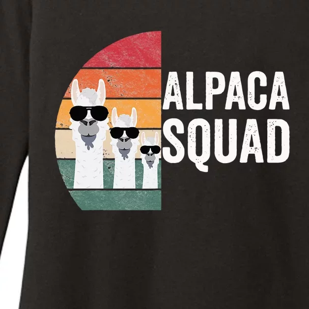 Alpaca Squad Apparel Llama Lovers Friendship Cute Alpacas Womens CVC Long Sleeve Shirt