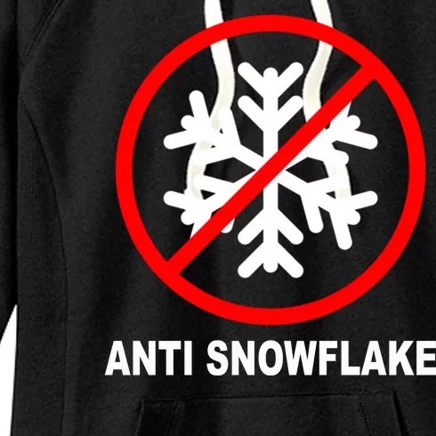 Anti Snowflake Women's Fleece Hoodie