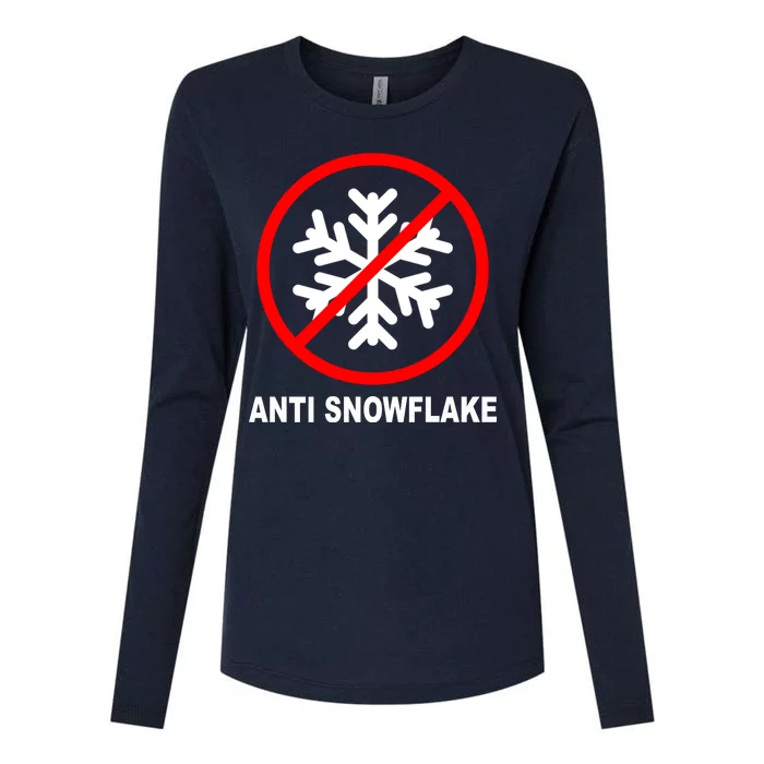 Anti Snowflake Womens Cotton Relaxed Long Sleeve T-Shirt