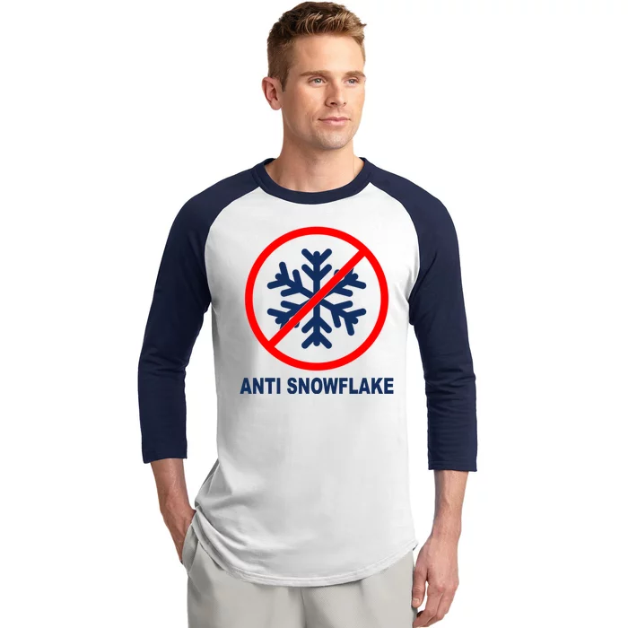 Anti Snowflake Baseball Sleeve Shirt