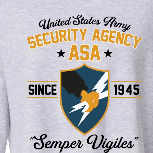 Army Security Agency Gift Cropped Pullover Crew