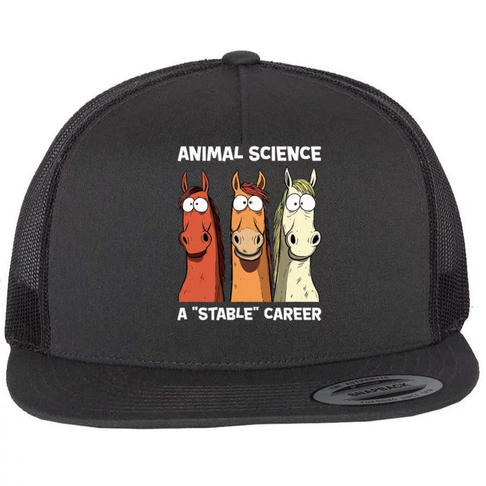 Animal Science A Stable Career Flat Bill Trucker Hat