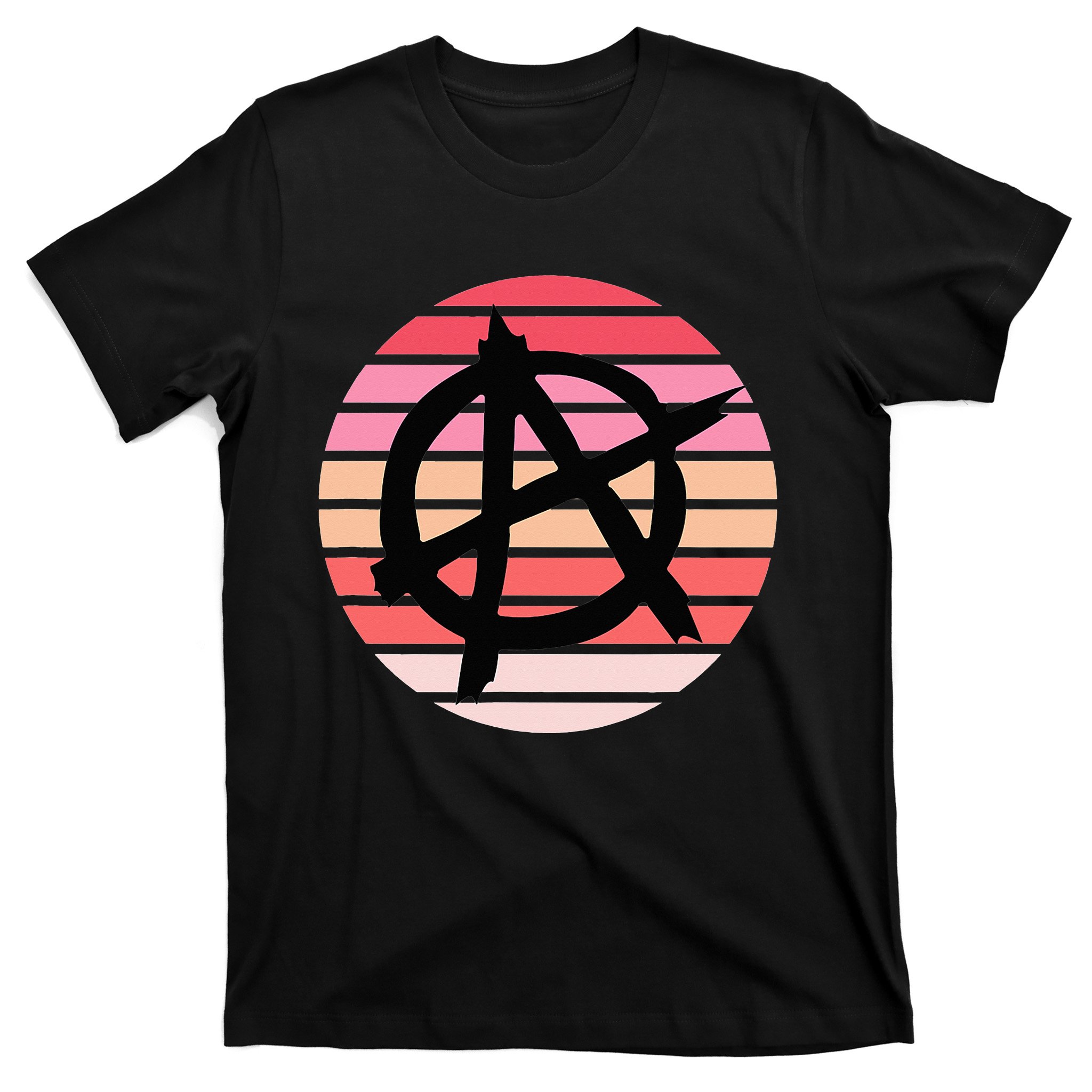 Anarchy Sign, Anti Establishment, Punk Rock Music Lovers T-Shirt