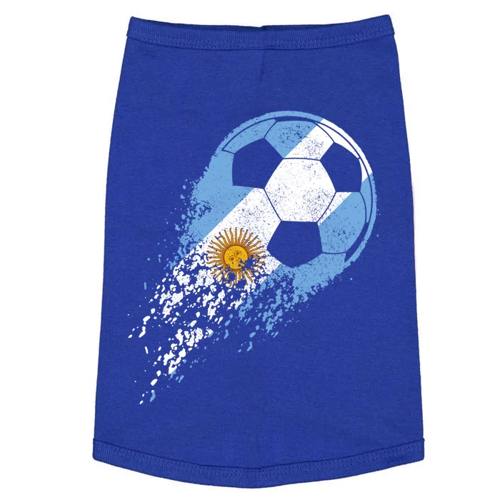 Argentina Soccer Argentinian Flag Pride Soccer Player Gift Doggie Tank