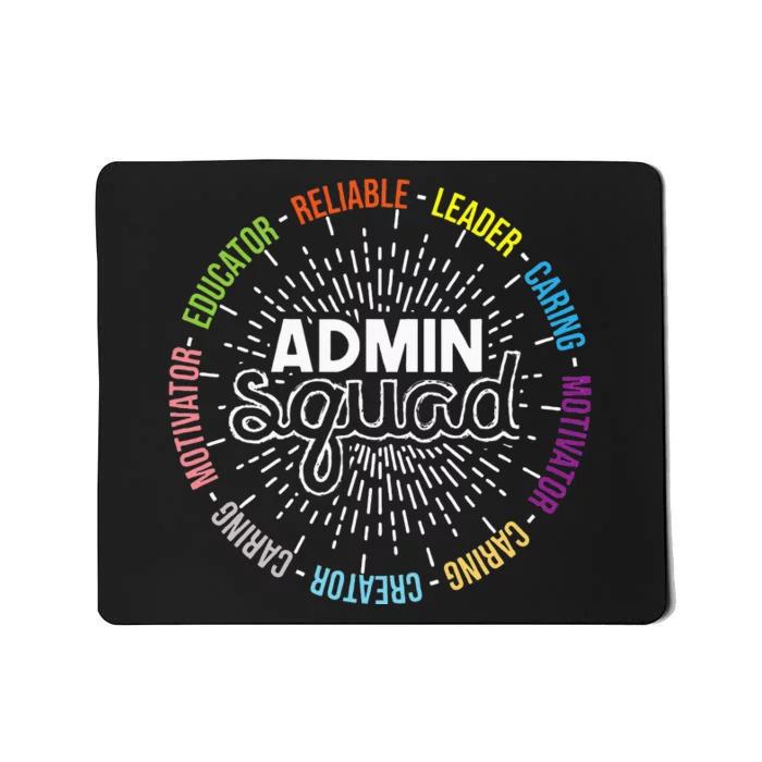 Admin Squad Administrative Assistant Office Secretary Mousepad