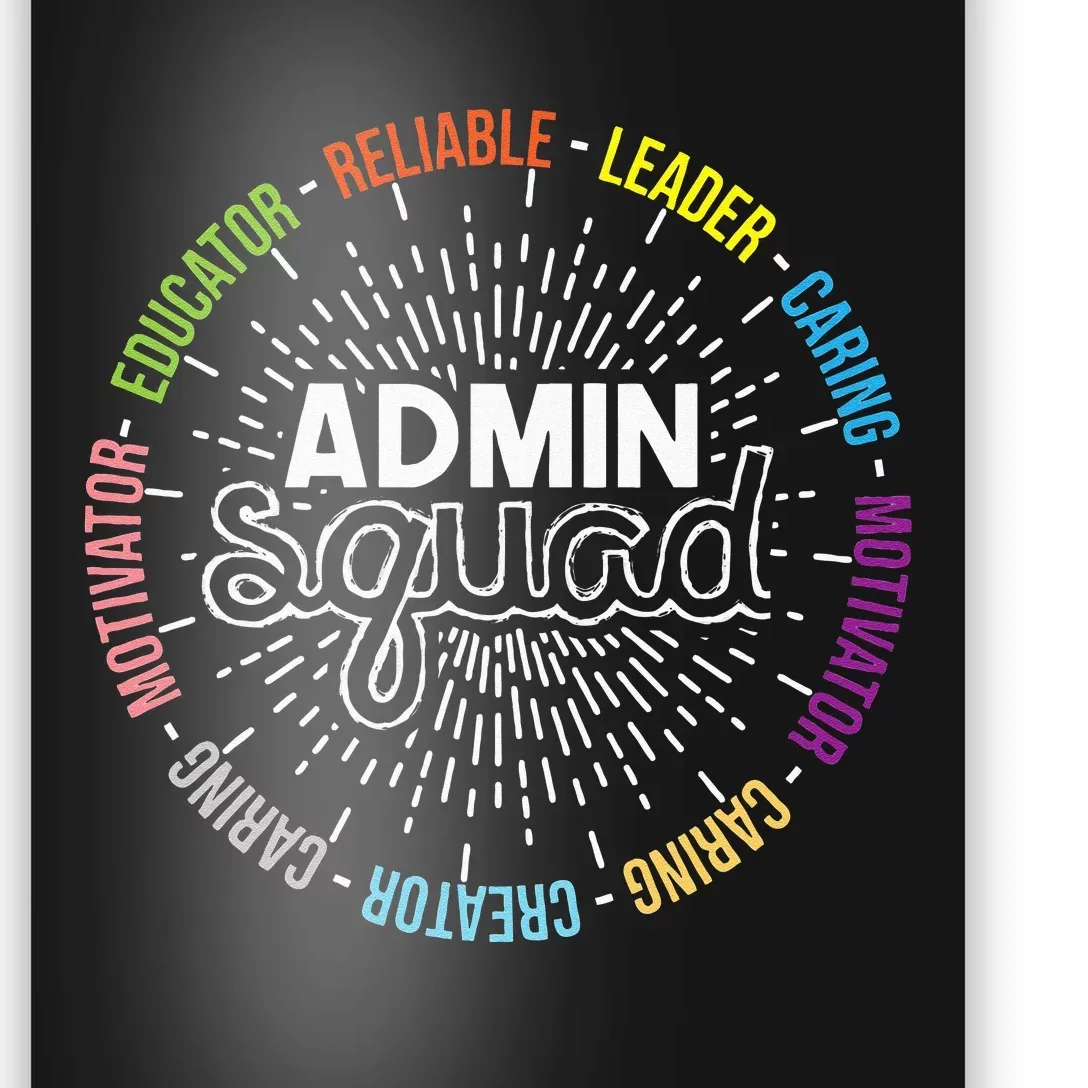 Admin Squad Administrative Assistant Office Secretary Poster