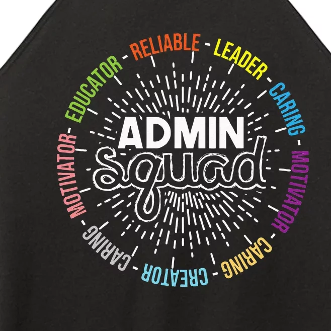 Admin Squad Administrative Assistant Office Secretary Women’s Perfect Tri Rocker Tank