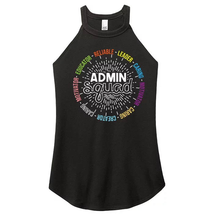 Admin Squad Administrative Assistant Office Secretary Women’s Perfect Tri Rocker Tank