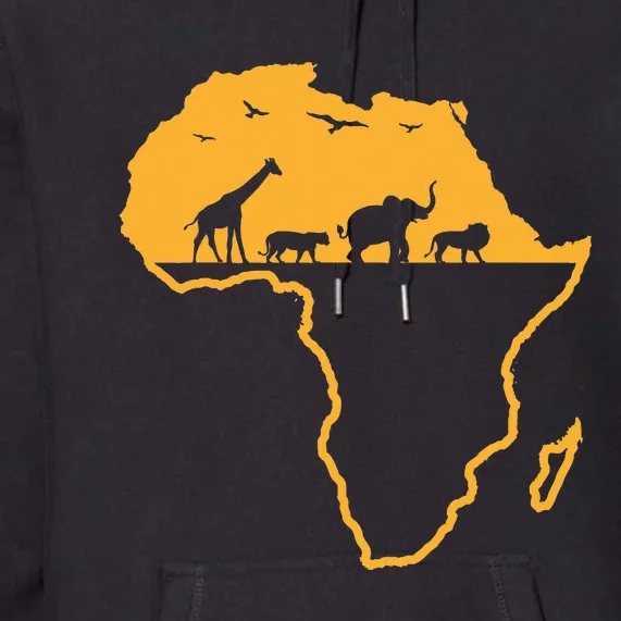 Africa Safari African Wild Animals Environment National Park Premium Hoodie