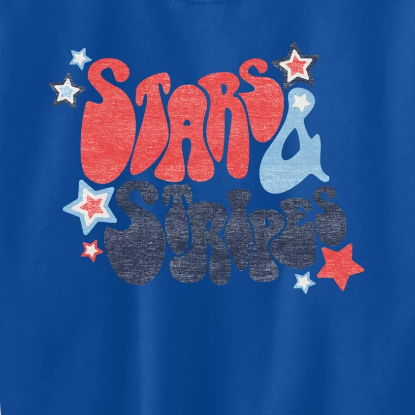 Americana Stars And Stripes Gift Kids Sweatshirt