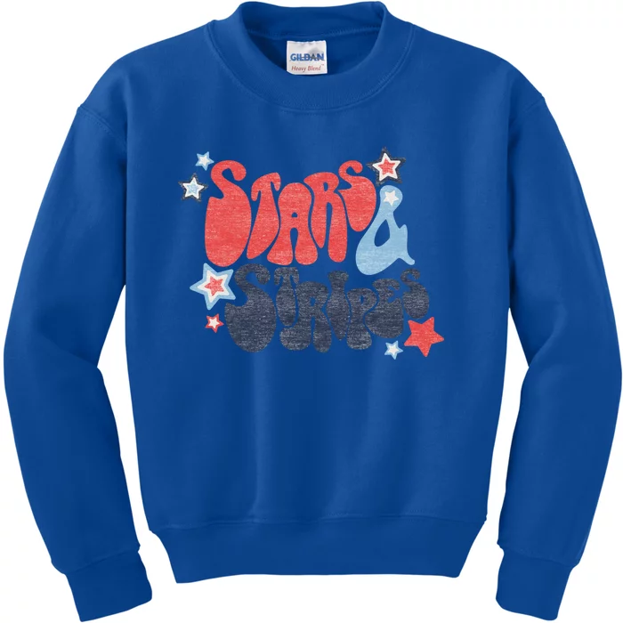 Americana Stars And Stripes Gift Kids Sweatshirt