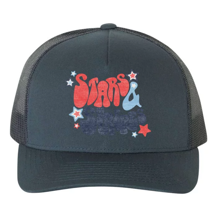 Americana Stars And Stripes Gift Yupoong Adult 5-Panel Trucker Hat