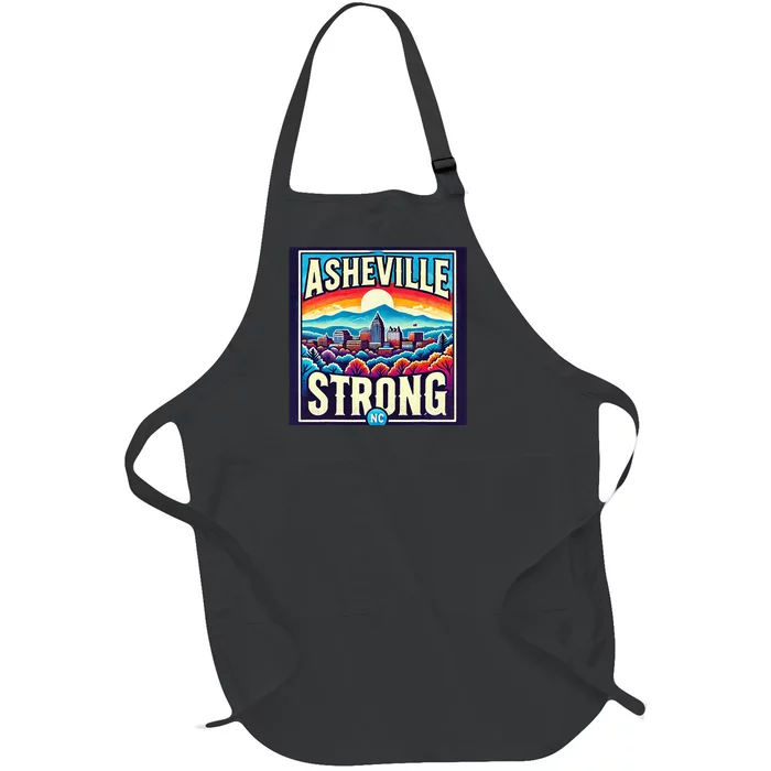 Asheville Strong Asheville North Carolina Full-Length Apron With Pocket