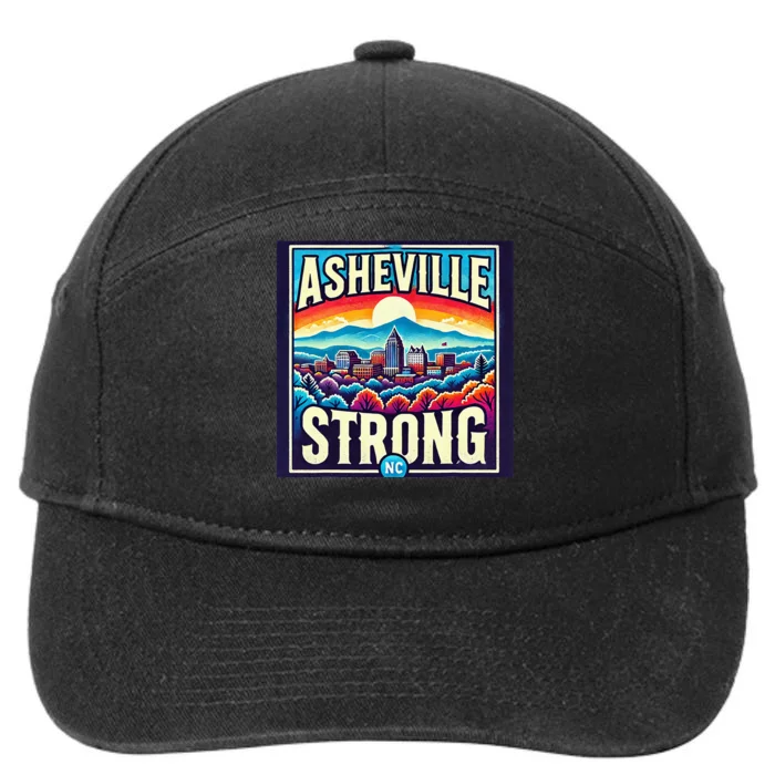 Asheville Strong Asheville North Carolina 7-Panel Snapback Hat