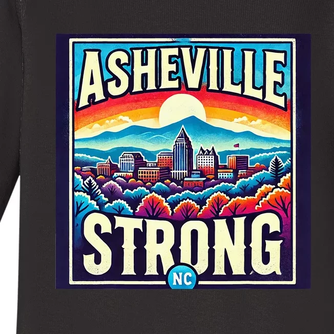 Asheville Strong Asheville North Carolina Baby Long Sleeve Bodysuit