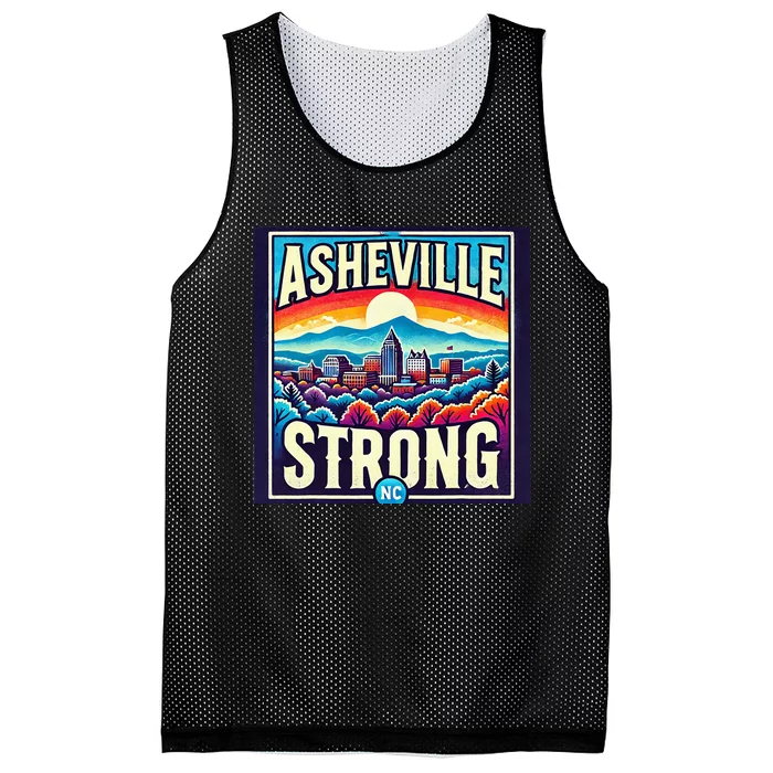 Asheville Strong Asheville North Carolina Mesh Reversible Basketball Jersey Tank