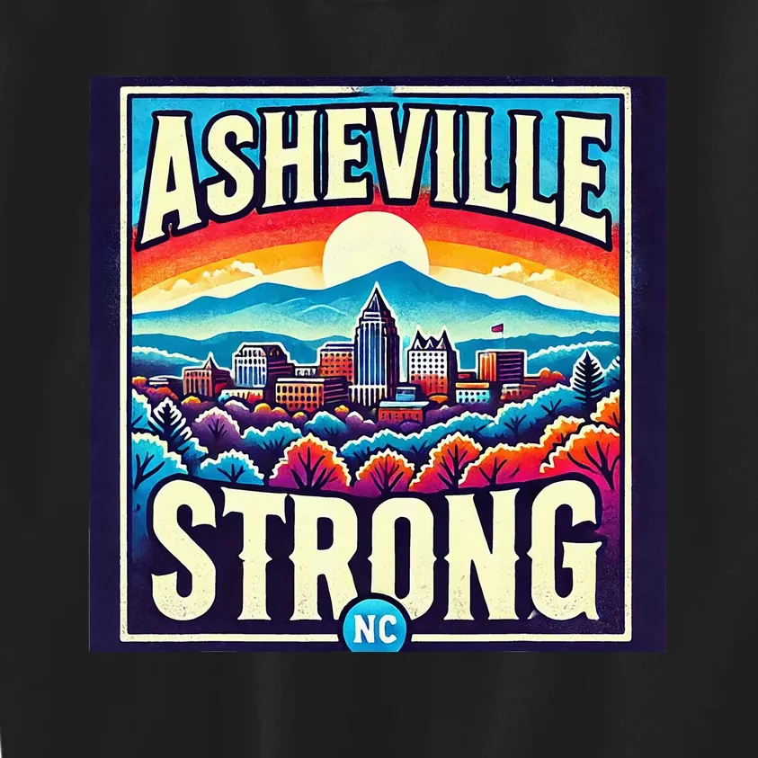 Asheville Strong Asheville North Carolina Kids Sweatshirt