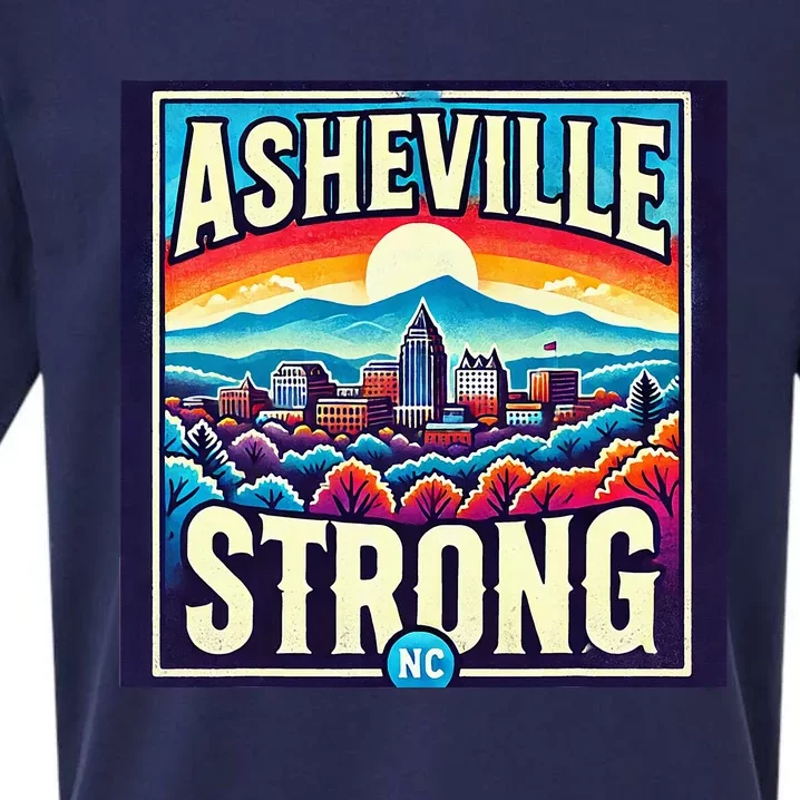 Asheville Strong Asheville North Carolina Sueded Cloud Jersey T-Shirt