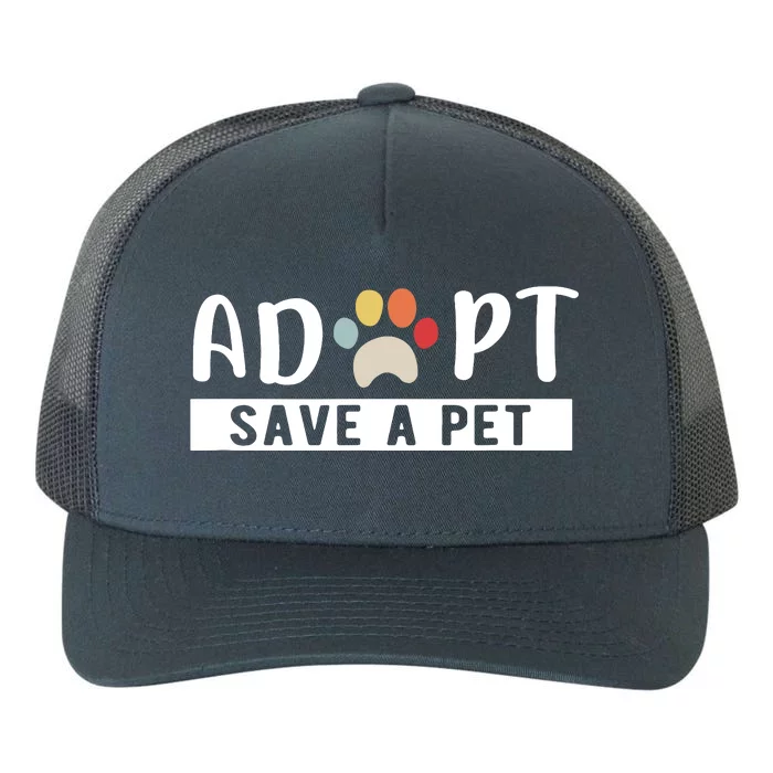 Adopt Save A Pet Cat And Dog Animals Rescue Yupoong Adult 5-Panel Trucker Hat