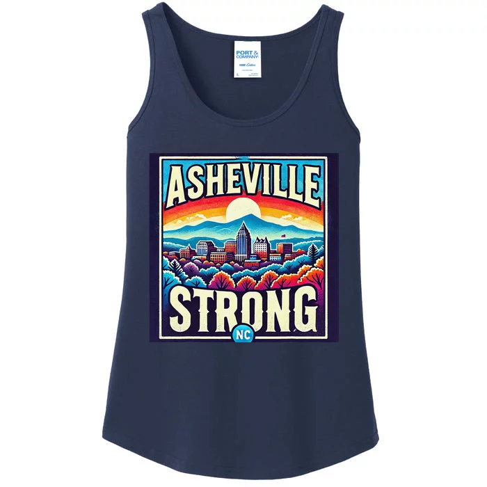 Asheville Strong Asheville North Carolina Ladies Essential Tank