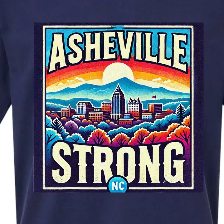 Asheville Strong Asheville North Carolina Sueded Cloud Jersey T-Shirt