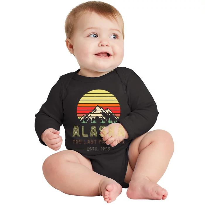 Alaska Souvenirs Alaska Family Friends Group Baby Long Sleeve Bodysuit