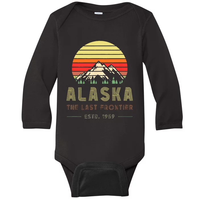 Alaska Souvenirs Alaska Family Friends Group Baby Long Sleeve Bodysuit