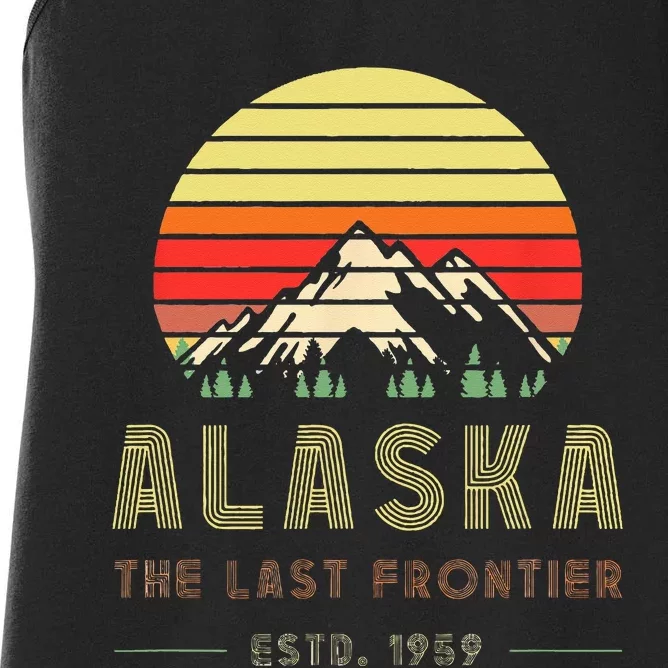 Alaska Souvenirs Alaska Family Friends Group Women's Racerback Tank