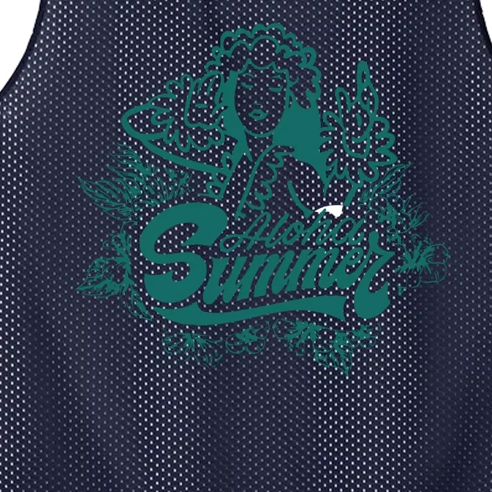 Aloha Summer Mesh Reversible Basketball Jersey Tank