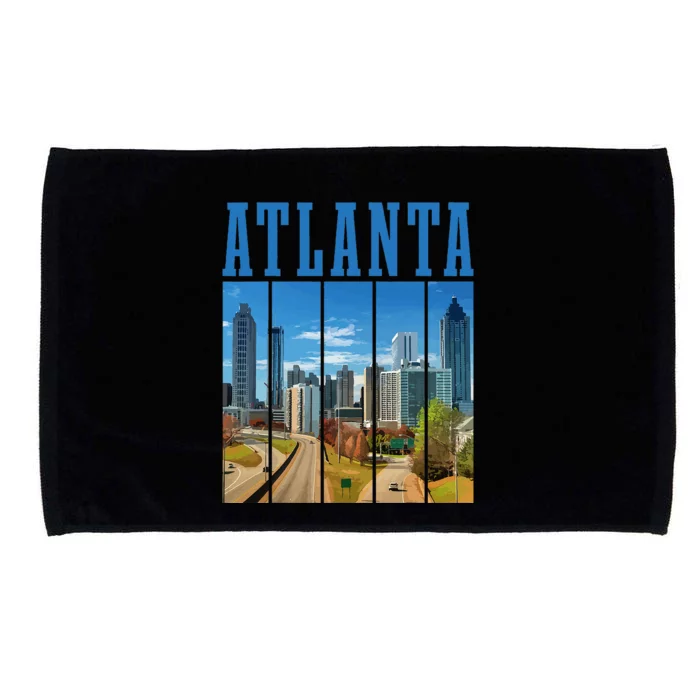 Atlanta Skyline ATL Georgia Vintage Pride Microfiber Hand Towel