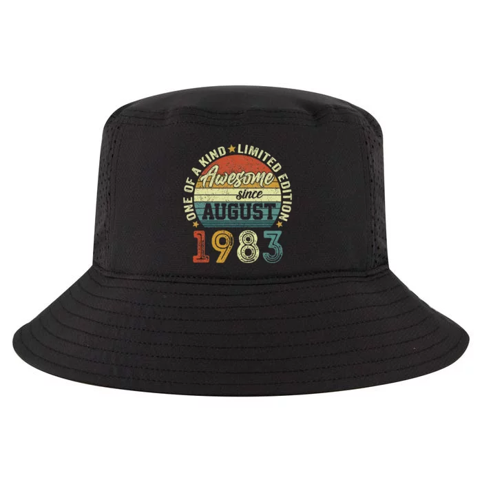 Awesome Since August 1983 40 Year Old 40th Birthday Gifts Cool Comfort Performance Bucket Hat