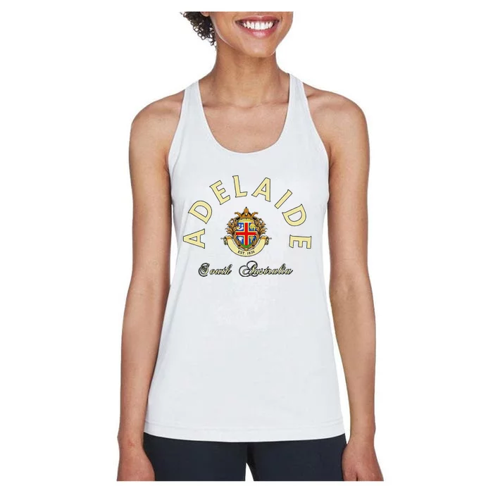 Adelaide South Australia Australian Kangaroo Adelaide Women's Racerback Tank