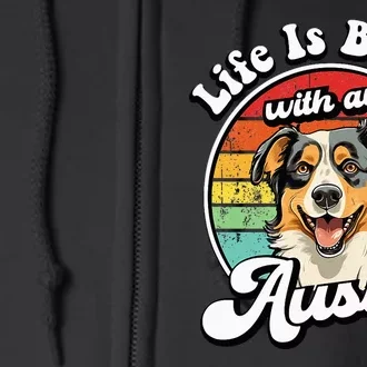 Australian Shepherd Full Zip Hoodie