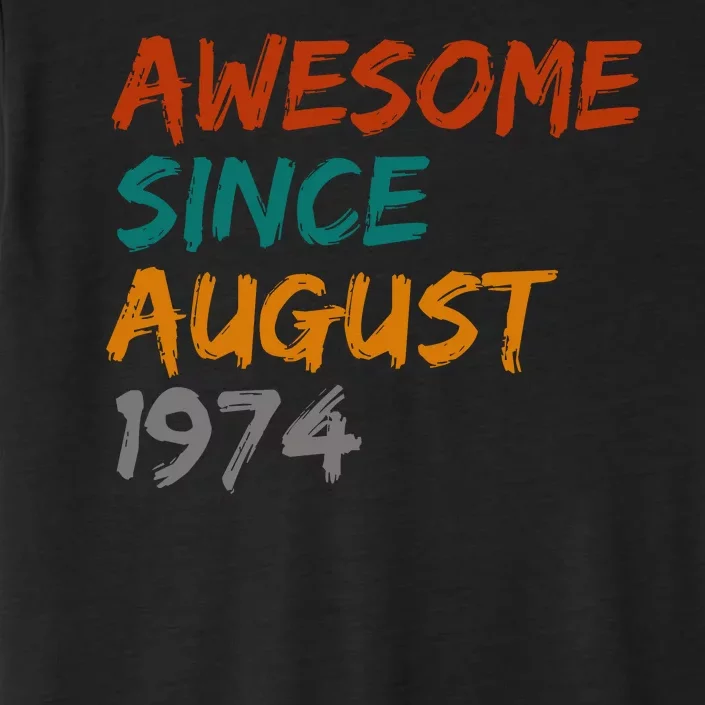 Awesome Since August 1974 ChromaSoft Performance T-Shirt