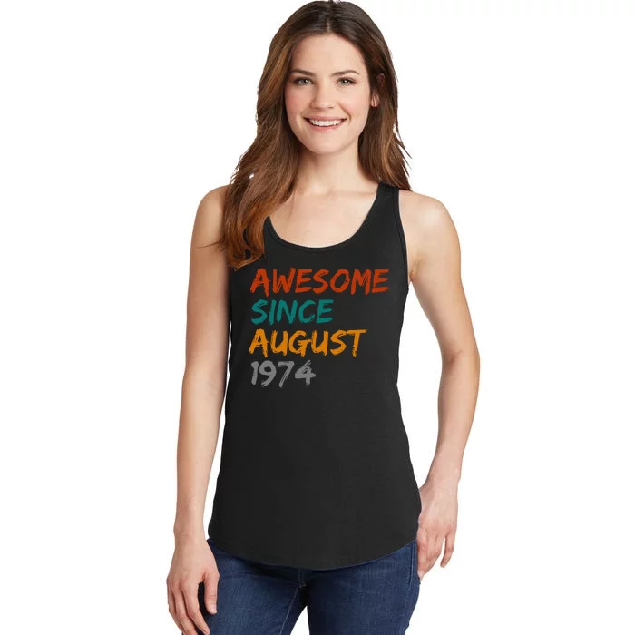 Awesome Since August 1974 Ladies Essential Tank