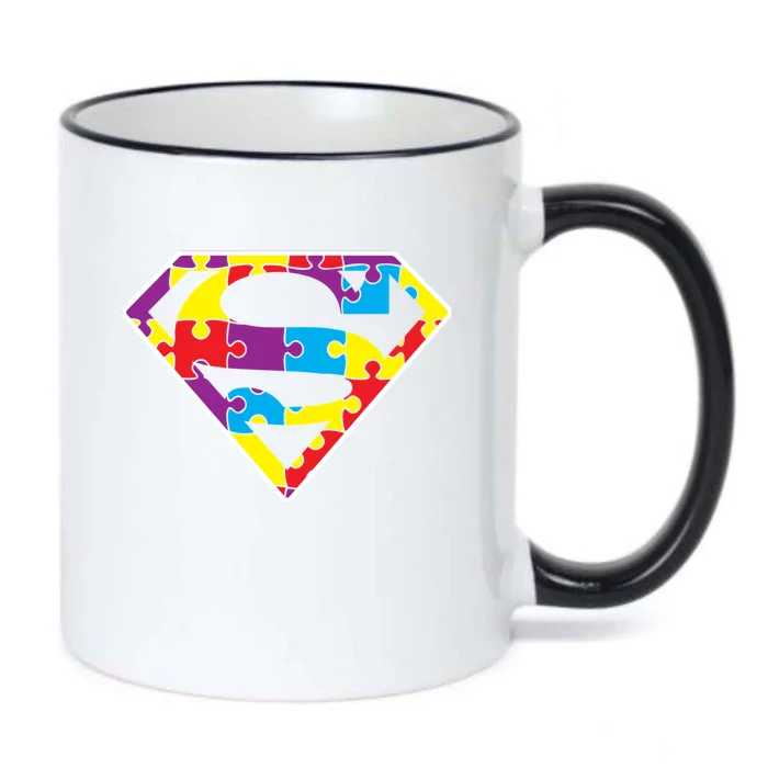 Autism Superhero Autism Awareness Black Color Changing Mug