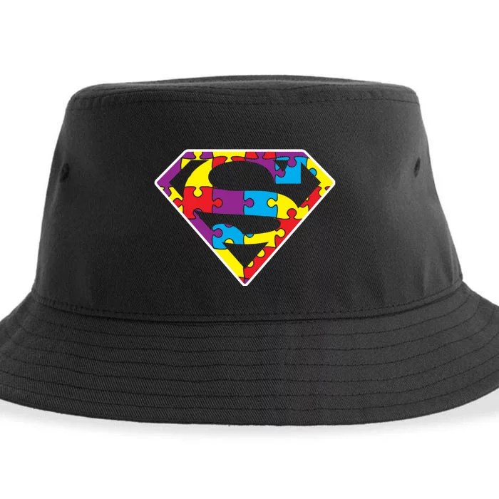 Autism Superhero Autism Awareness Sustainable Bucket Hat