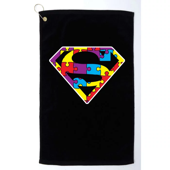 Autism Superhero Autism Awareness Platinum Collection Golf Towel