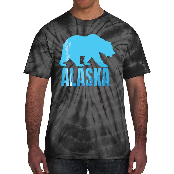 Alaska State Animal Polar Bear Ice Souvenir Gift Tie-Dye T-Shirt