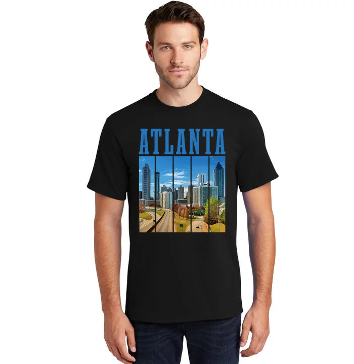 Atlanta Skyline ATL Georgia Vintage Pride Tall T-Shirt