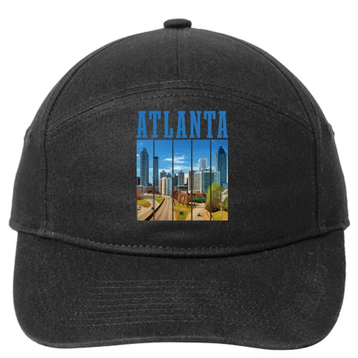 Atlanta Skyline ATL Georgia Vintage Pride 7-Panel Snapback Hat