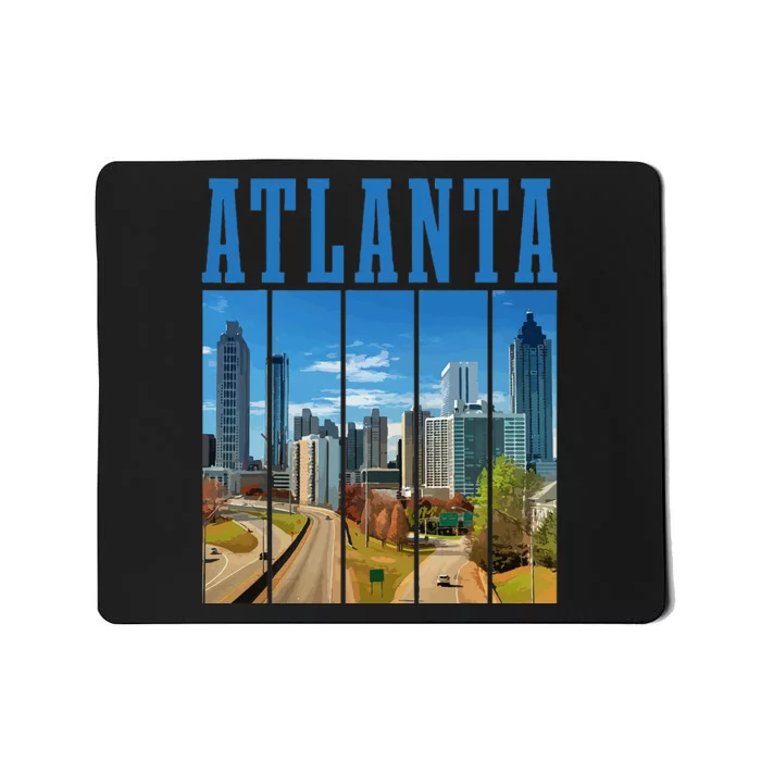 Atlanta Skyline ATL Georgia Vintage Pride Mousepad