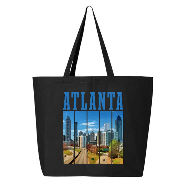 Atlanta Skyline ATL Georgia Vintage Pride 25L Jumbo Tote